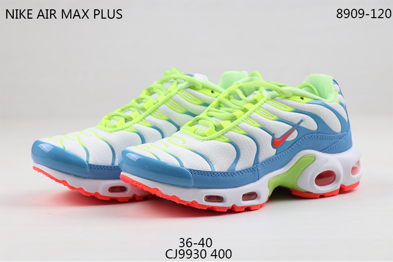 2020 Women Nike Air Max PLUS TN White Blue Green Red Shoes